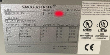 Thermal Offset Plate Development Fuji FLH-Z 125 OEM Glunz & Jensen Quartz 125 - Image 3