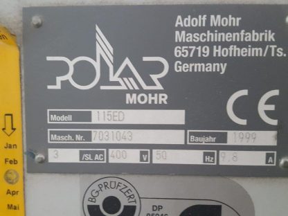 Polar Mohr High Speed Cutter Polar 115 ED - Image 8