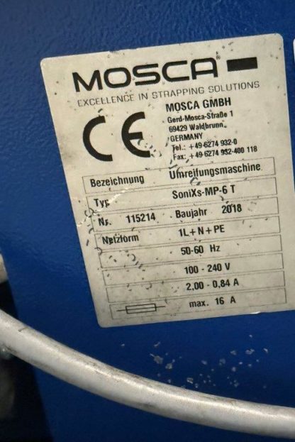 Automatische  PP-Band Umreifungsmaschine Mosca SoniXs MP-6 T - Зображення 4